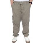 ModeXL Büyük Beden Erkek Gabardin Kargo Jogger Pantolon Doğa 21927 Bej