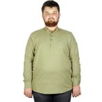 ModeXL Büyük Beden Erkek Hakim Yaka Gömlek 20388 - 7XL