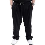 ModeXL Büyük Beden Erkek Jogger Platin Jakar %91 Poly %9 Elastan Siyah Yaz Sezonu Rahat Pantolon - 62