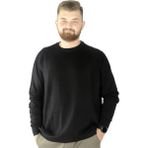 ModeXL Büyük Beden Erkek Kazak Bisiklet Yaka Siyah Renk Günlük Stil 3XL