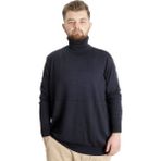 ModeXL Büyük Beden Erkek Kazak Koyu Lacivert Dik Yaka 22205 Uzun Kol Günlük Stil - 6XL