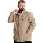 Modexl Büyük Beden Erkek Mont Waterproof Softshell 21232 Bej