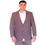 ModeXL Mode XL Büyük Beden Erkek Klasik Blazer Ceket BRITANYA BORDO