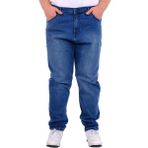ModeXL Mode Xl Büyük Beden Erkek Klasik Kot Pantolon Açık Mavi Pamuklu Uzun Model - Açik Mavi - 64