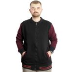 MODEXL Mode XL Büyük Beden Erkek Kolej Mont 22618 Siyah-Mürdüm SIYAH-MURDUM 3XL