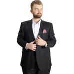 ModeXL Mode Xl Büyük Beden Erkek Takım Elbise Line 23023 Siyah - 4 Drop - 66