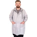 ModeXL Mode Xl Büyük Beden Erkek Yağmurluk Kapşonlu 22700 Gri - 4XL