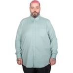 ModeXL Mode Xl Erkek Büyük Beden Uzun Kollu Gabardin Gömlek 25604 Su Yeşili - 4XL