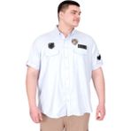 ModeXL Mode Xl Mavi Büyük Beden Erkek Gömlek Çift Kapaklı Bol Kesim Günlük Stil - 8XL