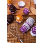 MODGER 50'li Mor Muffin Cupcake Kalıbı Kek Kapsülü, Airfryer Uyumlu