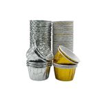 MODGER Gold ve Silver Muffin Kek Kapsülü Altın Gümüş 50li - V