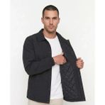 Modi Green Erkek Modern Stil Siyah Yağmur Itici Iç Astarlı Çıtçıtlı Iç Cepli Dış Cepli Mevsimlik Mont - 2XL