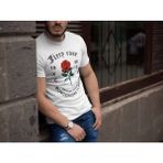 Modi Green Unisex Günlük Stil Beyaz Vintage Street Style Oversize Tişört - XL