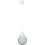 Modi Lighting 14 cm Mat Beyaz Camlı Karpuz Avize MOD-AV-14M - Renkli