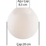 Modi Lighting 20 cm Mat Karpuz Avize Camı - Renkli - 1