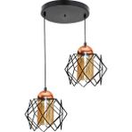 Modi Lighting 2'li Modern Siyah Bakır Sarkit Avize MOD-AV-4409-2BSY - Renkli