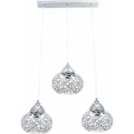 Modi Lighting 3lü Krom Sıralı Osmanlı Avize MOD-AV-4432-3BBY - Renkli