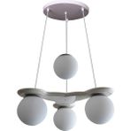 Modi Lighting 4'lü Beyaz Modern Sarkıt Avize Mod-Av- 4407-4BY - Renkli