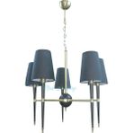 Modi Lighting 5li Konik Borulu Şapkalı Siyah Eskitme Avize MOD-AV-4403-5BSY