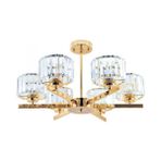 Modi Lighting 6li Venus Gold Kristal Taşlı Modern Avize - Renkli