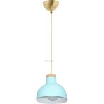Modi Lighting Ahşap Turkuaz Avize MOD-ML-4472-1TK