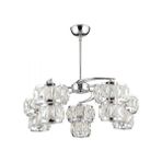 Modi Lighting Alfa 5’li Kristalli Krom Avize 50CM - Renkli