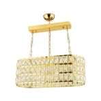 Modi Lighting Alfa Kristalli Gold Uzun Sarkıt Avize 60X30CM - Renkli