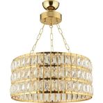 Modi Lighting Alfa Kristalli Gold Yuvarlak Sarkıt Avize 40CM - Renkli - 3