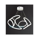 Modi Lighting Büyük Simetrik Burgulu Beyaz LED Avize Md9