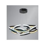 Modi Lighting Cift Serit 4'lü Siyah LED Avize MD57