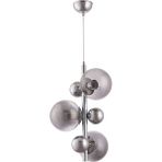 Modi Lighting Krom Metal Toplu 3'lü Krom Sarkıt Avize Mod-Ck-Sl-3k