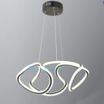 Modi Lighting Orta Simetrik Burgulu Siyah LED Avize Md6