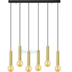 Modi Lighting Pipe Altılı Siyah Eskitme Sarkıt Avize MOD-AV-4468-6PE