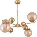 Modi Lighting Sarı Metal Toplu 4'lü Sıralı Sarkıt Avize Mod-Ck-Sl-4s - Gold