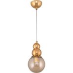 Modi Lighting Sarı Metal Toplu Tekli Krom Sarkıt Avize Mod-Ck-Sl-1s - Gold