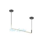 Modi Lighting Tek Şeritli Yuvarlak Siyah 100CM LED Sarkıt Avize MOD-AV-4486-1SY