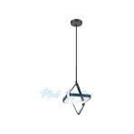 Modi Lighting Tekli 25CM Kare Siyah LED Avize MD69