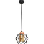 Modi Lighting Tekli Modern Siyah Bakir Sarkit Avize Mod-Av 4409-1BSY - Renkli