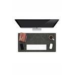 Modica Gri Hakiki Deri Masa Matı Oyuncu Mouse Pad Oyuncu Laptop Bilgisayar Masa Matı75x35 Cm | Hobart