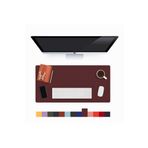 Modica Lindos Deri Masa Pedi, Büyük Mouse Pad, Gaming Oyuncu Mause Pad, Ofis ve Ev İçin Masa Altlığı