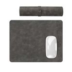 Modica® Navada - Gaming Oyuncu Gamer Hakiki Deri Mouse Pad, Deri Fare Altlığı, Hakiki Deri Ped, Dayanıklı Kaymaz Taban, Ofis Tipi Mouse Ped (Gri)