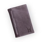 Modica® Orsa – Hakiki Deri Minimalist Kartlık Kompakt Kolay Taşınabilir Süper Slim Cüzdan, Kartvizitlik (Gri)