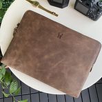 Modica® Renton - Hakiki Deri 13 inç MacBook Çantası (Kahverengi)