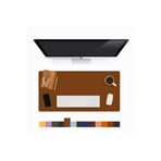 Modica Taba Masa Matı, Büyük Mousepad, Oyuncu Laptop Bilgisayar Deri Geniş Masa Matı | Lindos
