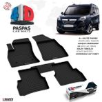 Modifiyecim Opel Combo D 4d Havuzlu Paspas 2012-2018 A+Kalite 4DS-84927 - Siyah