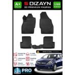 Modifiyecim Opel Corsa D 3D Pro Havuzlu Paspas 2006-2014 A+ Kalite 3DS-SDZ169 - Siyah