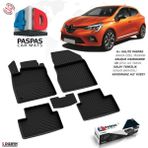 Modifiyecim Renault Clio 5 4d Havuzlu Paspas 2019 ve Üzeri A+Kalite 4DS-85993 - Siyah