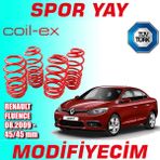 Modifiyecim Renault Fluence 2009 Sonrası 45-45MM Coil-Ex Spor Yay Helezon