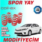 Modifiyecim Toyota Corolla 2013 Sonrası 45-45MM Coil-Ex Spor Yay Helezon
