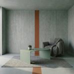 Modilab Modern Metal Orta Sehpa- Minimal Dikdörtgen Demonte Salon Sehpası - yeşil